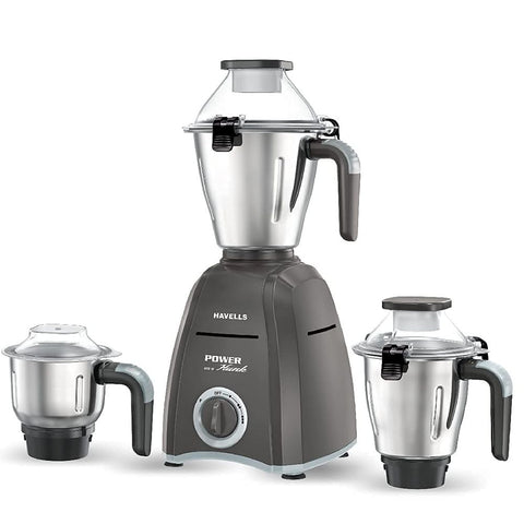 Havells MG POWER Hunk, 800 Watt 3 Jars Mixer Grinder (Black)