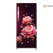 Haier 190 Ltrs, 2 Star Direct Cool Single Door Refrigerator (HRD 2113CRBA N, Red Blossom)