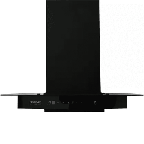 Hindware MARIANA 60 A/CL, 60 cm 1180 m3/hr Auto Clean Wall Mounted Chimney with Filterless Technology (Black)