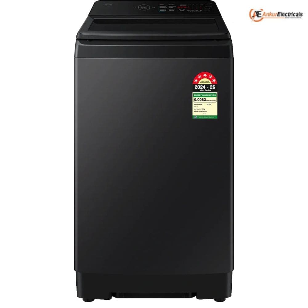 Samsung 8 Kg 5 Star Fully-Automatic Top Load Washing Machine (WA40F08H2B,Black)