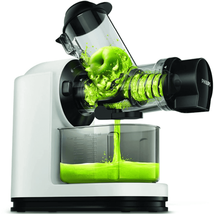 Philips HR1887/81, 150 Watts 1 Jar Masticating Juicer (Black&White)