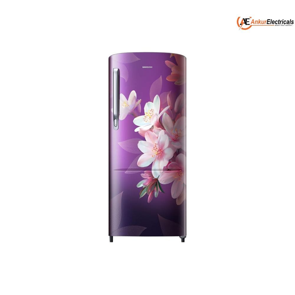 Samsung 183 Ltrs, 3 Star Digital Inverter, Direct Cool Single Door Refrigerator (RR20H1823WB, Wild Lily Blue)