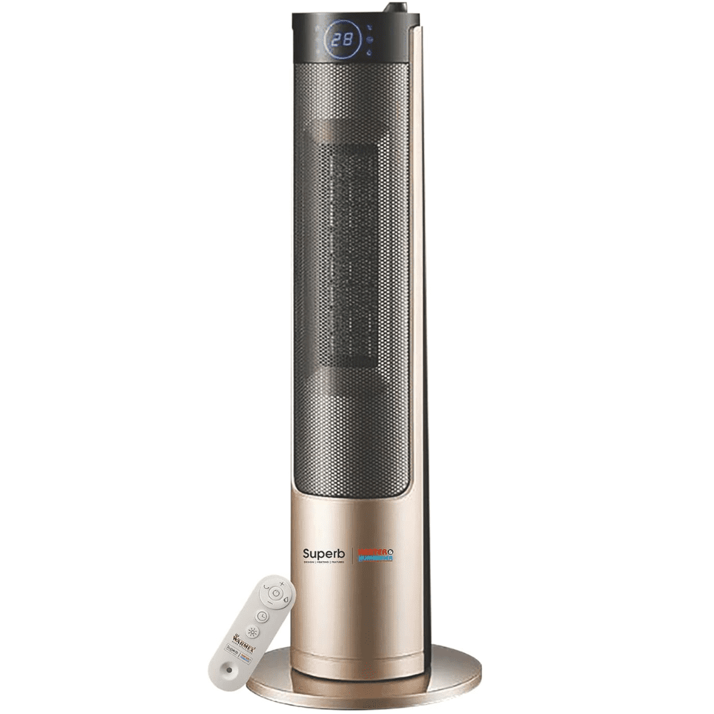 Warmex 1300&2000 Watts Portable Room Heater (Junior Cera H20, Champagne Gold)