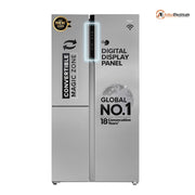 Haier 598 Ltrs, 3 Star Frost Free Expert Inverter Smart Sense AI enabled 3 Door Side by Side Refrigerator (HRT 683ISU1)