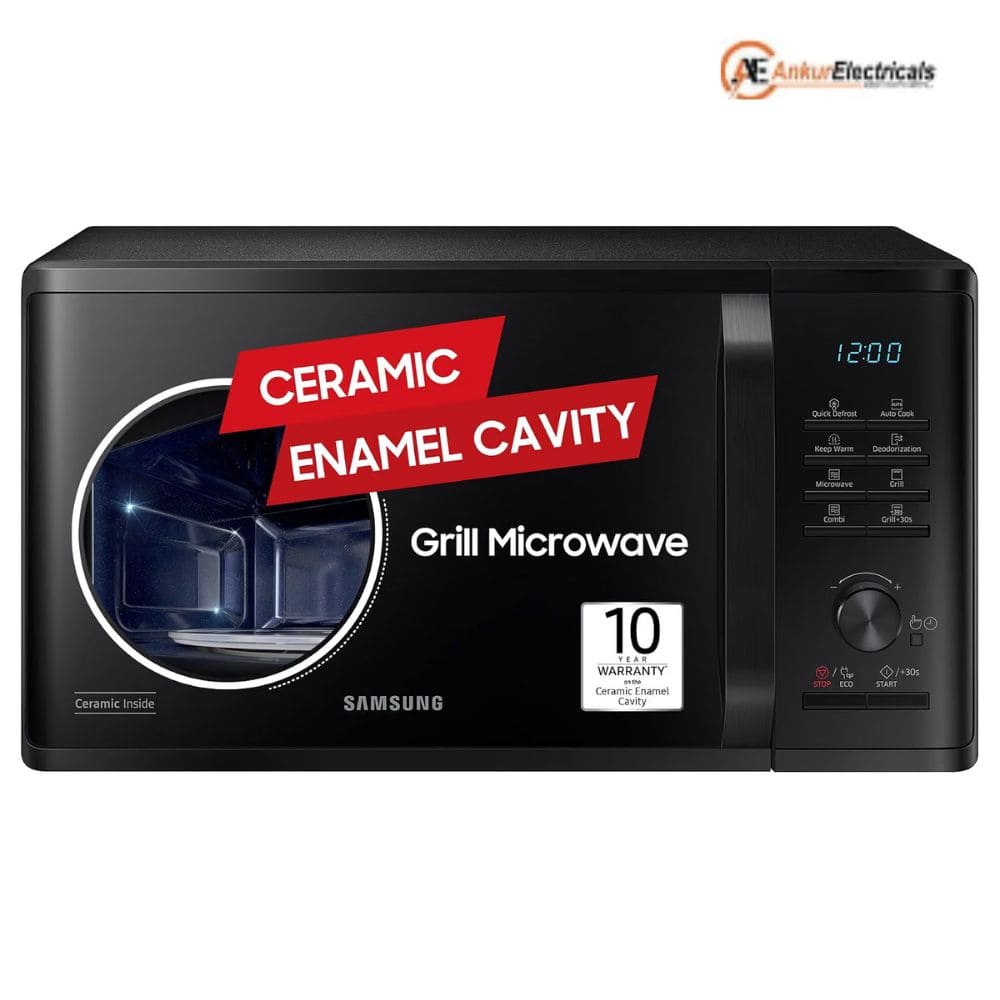 Samsung 23 Ltrs Browning Plus Grill Microwave Oven (MG23A3515AK,Black)