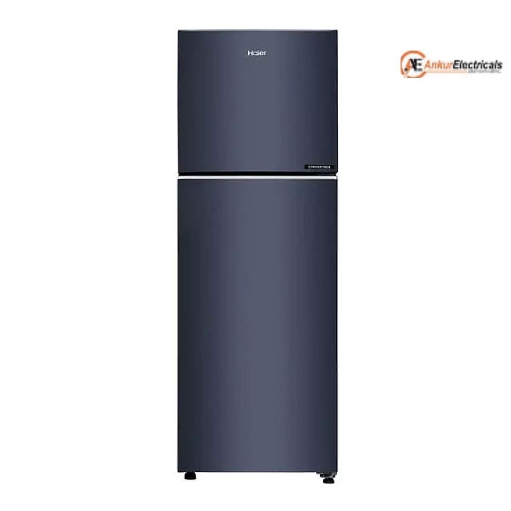 Haier 240 Ltrs, 2 Star Double Door Top Mount Refrigerator (HRF 3182IBGKA P, Graphite Black)
