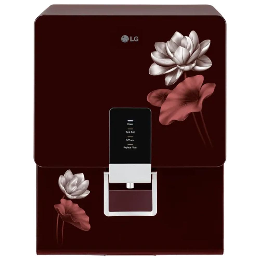 LG WW156RPTC, 8 Litres RO+ Stainless Steel Tank Wall Mountable Water Purifier, Crimson Red