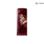 Samsung 183 Ltrs, 3 Star Digital Inverter, Direct Cool Single Door Refrigerator (RR20H2823RZN Midnight Blossom Red)