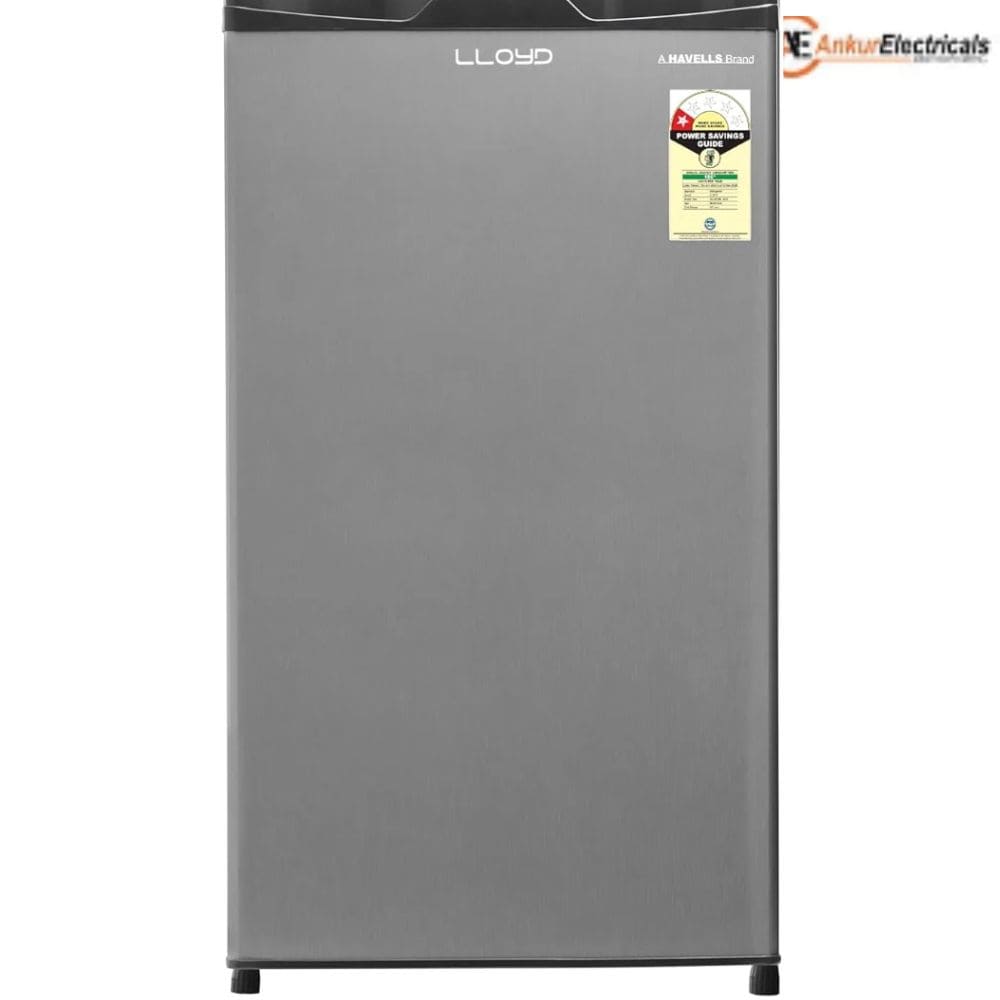 Lloyd 92 Ltrs, 1 Star Direct Cool Single Door Mini Refrigerator (GLDE111NMGCF,Metallic Grey)