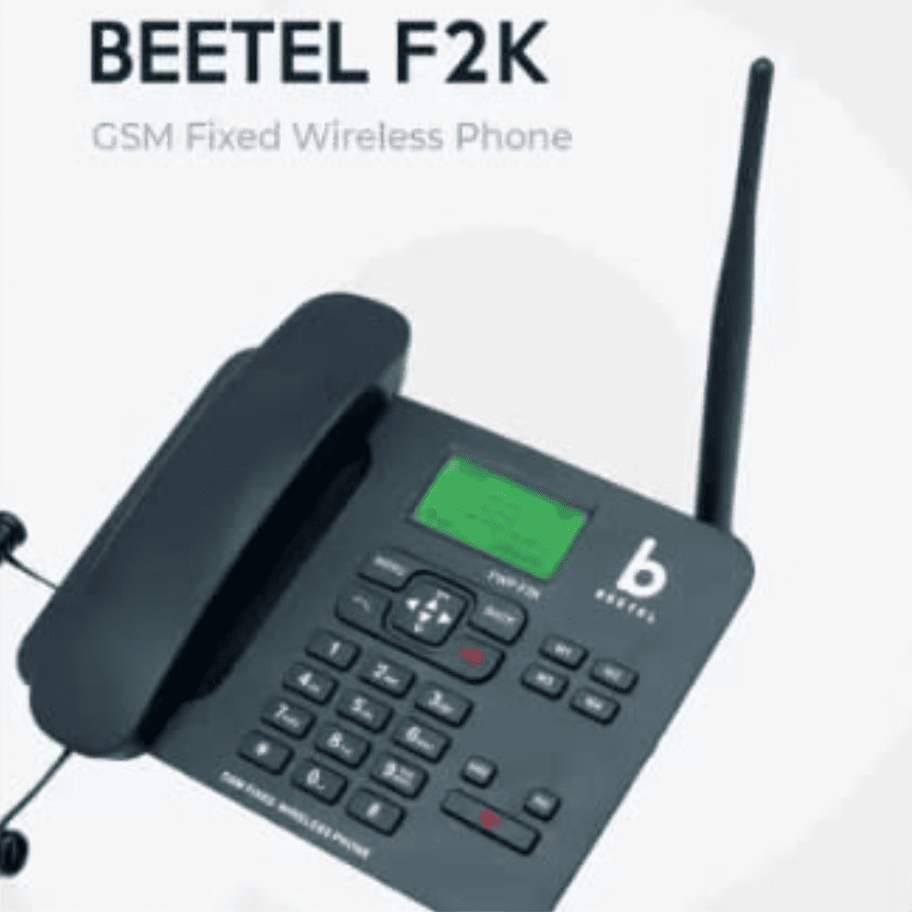 Beetel F2K, GSM Fixed Wireless Landline Phone, LCD Display, Black