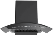 Sujata Topaz, 60 cm 1250 m3/hr Autoclean Kitchen Chimney with Filterless technology (Black)