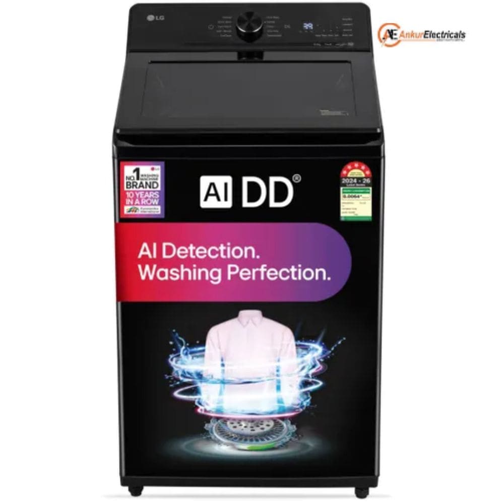 LG 10 Kg 5 Star Fully-Automatic Top Load Washing Machine (TX310NWO,Onyx Black)