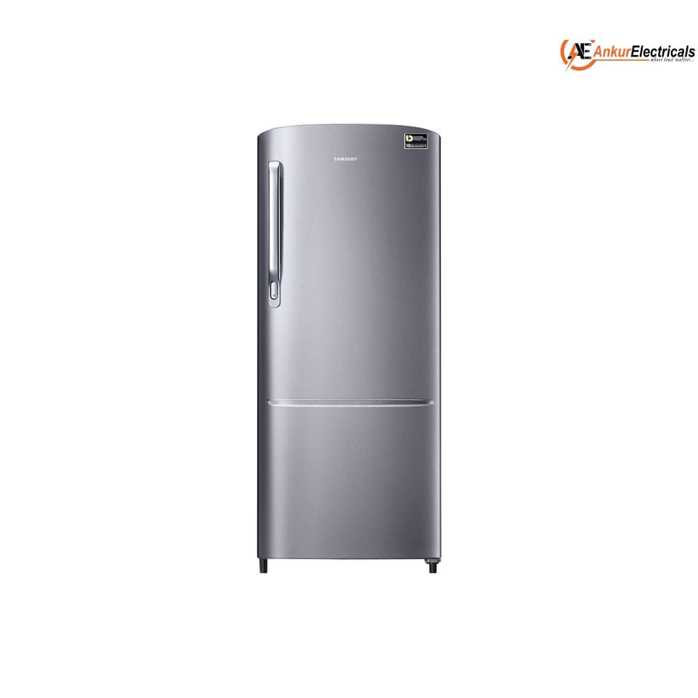 Samsung 183 Ltrs, 3 Star Digital Inverter, Direct Cool Single Door Refrigerator (RR20H2723S8N Silver, Elegant Inox)