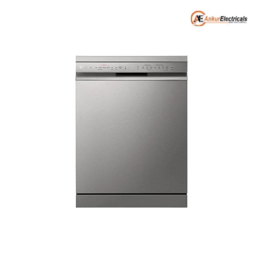 LG 14 place settings Free Standing Dishwasher with True Steam Quad Wash & Inverter Direct Drive (DFB532FP, Silver)