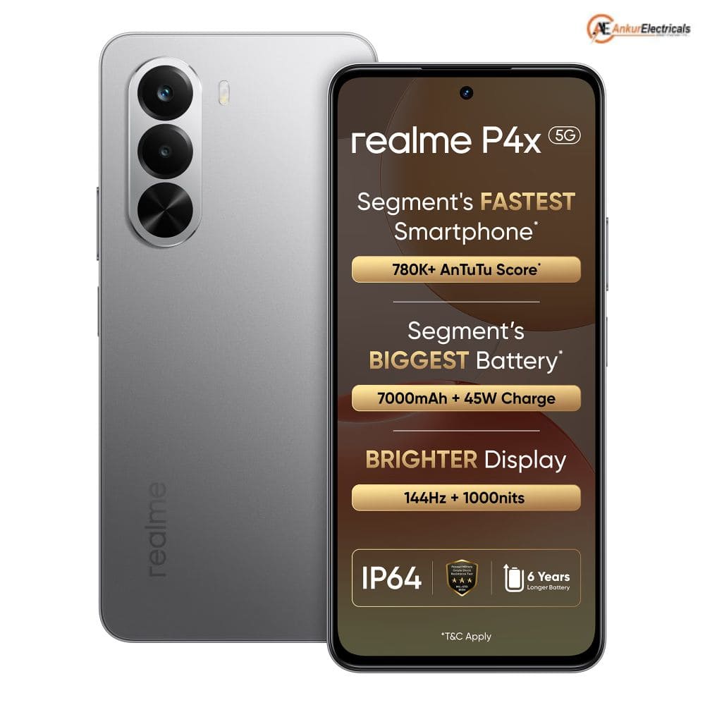 Realme P4x 5g 6GB/128GB, Powerful 5G with Camera Control Android Phone (Multi Colour)