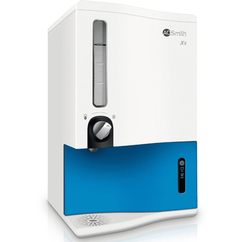 AO Smith X-Series X6, 9 Ltrs Storage, Wall Mountable Water Purifier, Blue & White