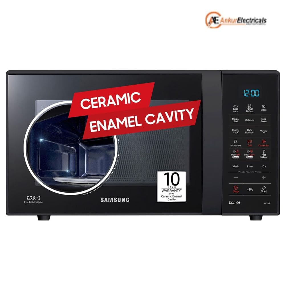 Samsung 21 Ltrs Ceramic Enamel Cavity Convection Microwave Oven (CE73JD-B1,Black)