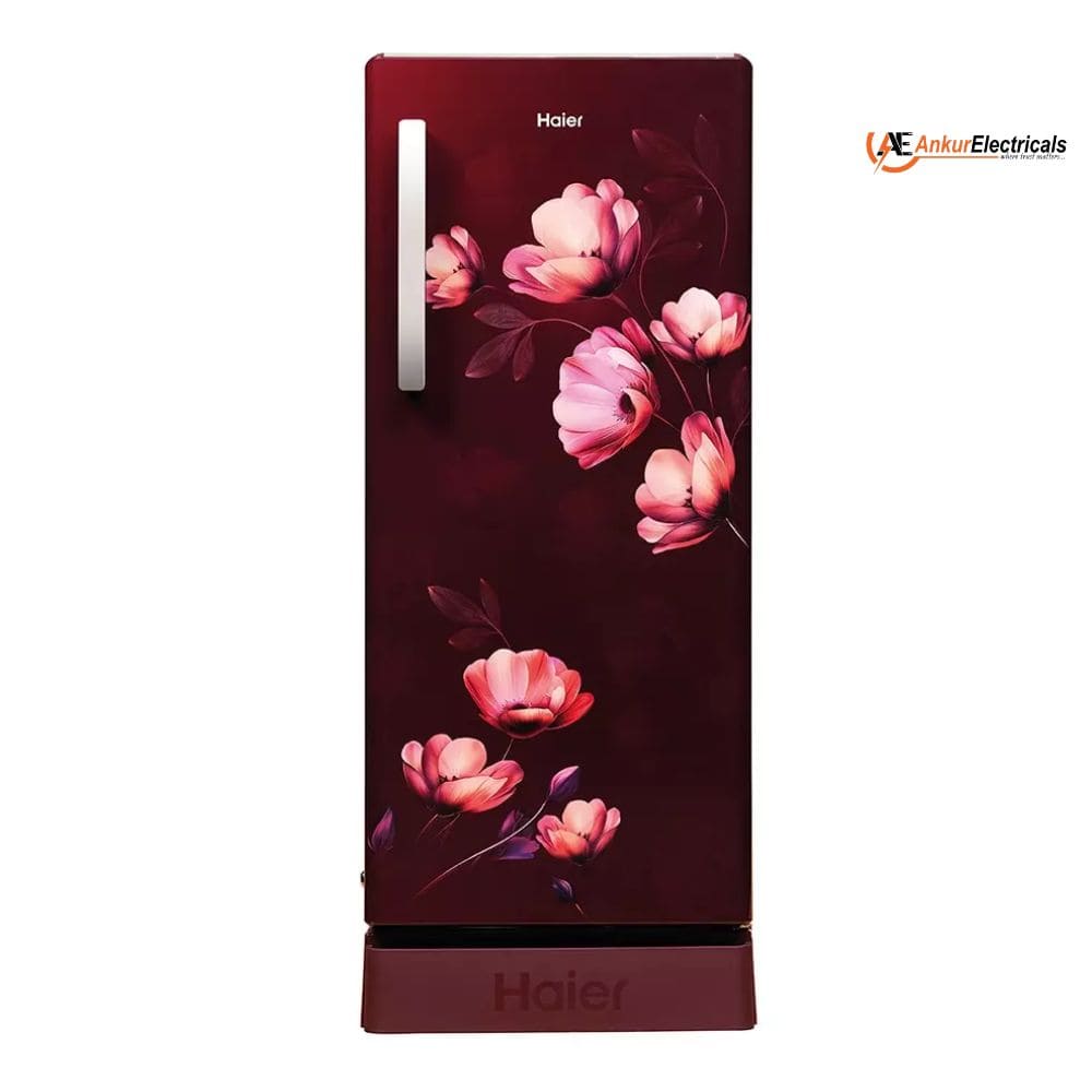Haier 190 Ltrs, 5 Star Direct Cool Single Door Refrigerator (HRD 2115PRIA N, Red Ivy)