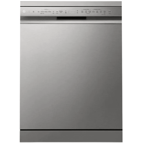 LG DFB532FP, Free Standing Dishwasher with Inverter Direct Drive, 14 Place Settings (Silver)