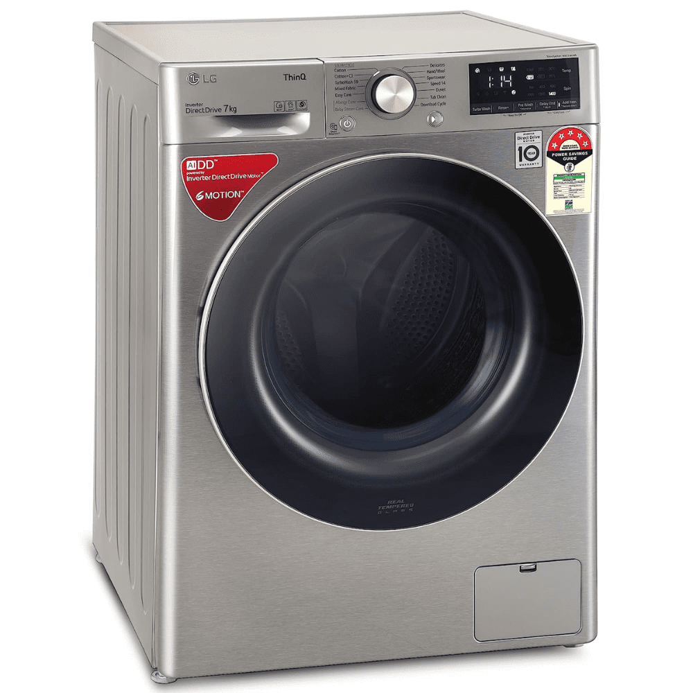 LG 7 Kg 5 Star Fully-Automatic Top Load Washing Machine (FHV1207Z2M, Silver)