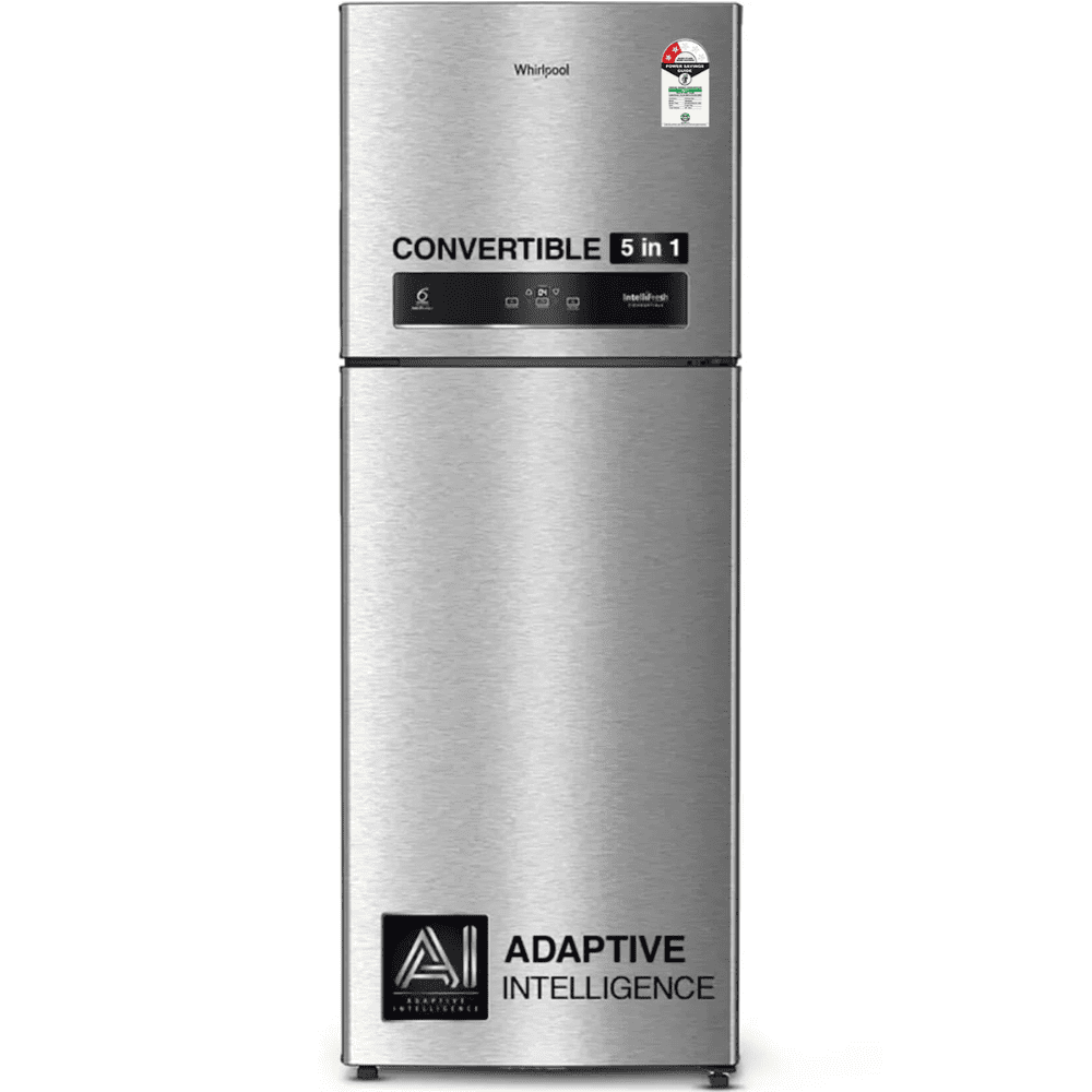 Whirlpool 440 Ltrs 2 Star, IntelliFresh Convertible Inverter Frost Free, Double Door Refrigerator (IF INV CNV 455 Alpha Steel (1S)-Z)
