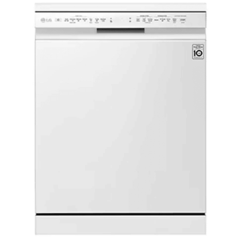 LG DFB424FW, Free Standing Dishwasher with True Steam Quad Wash & Inverter Direct Drive (White)