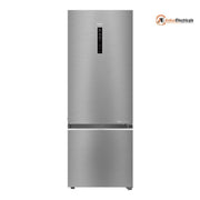 Haier 445 Ltrs, 1 Star Frost Free Double Door Bottom Mount Refrigerator (HRB 4951BISA P, Inox Steel)