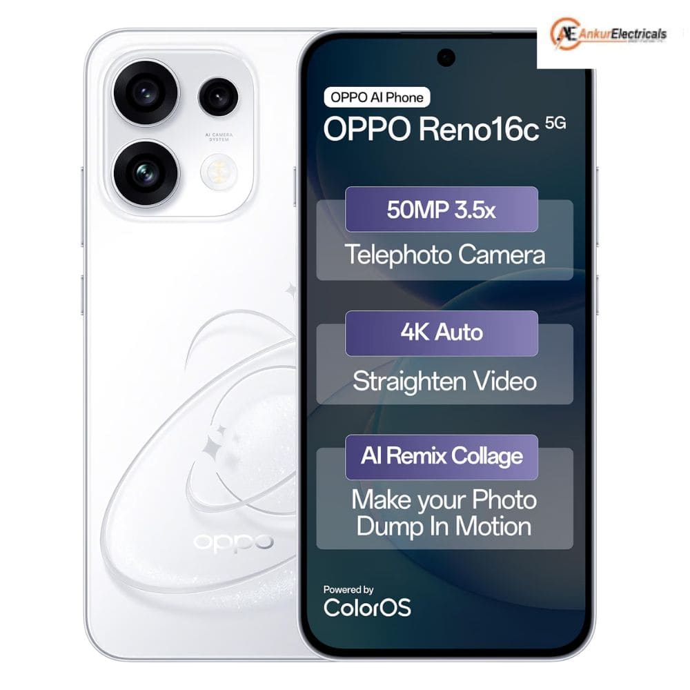 OPPO RENO16c CPH2859 12/256GB, Powerful 5G with Camera Control Android Phone (Multi Colour)