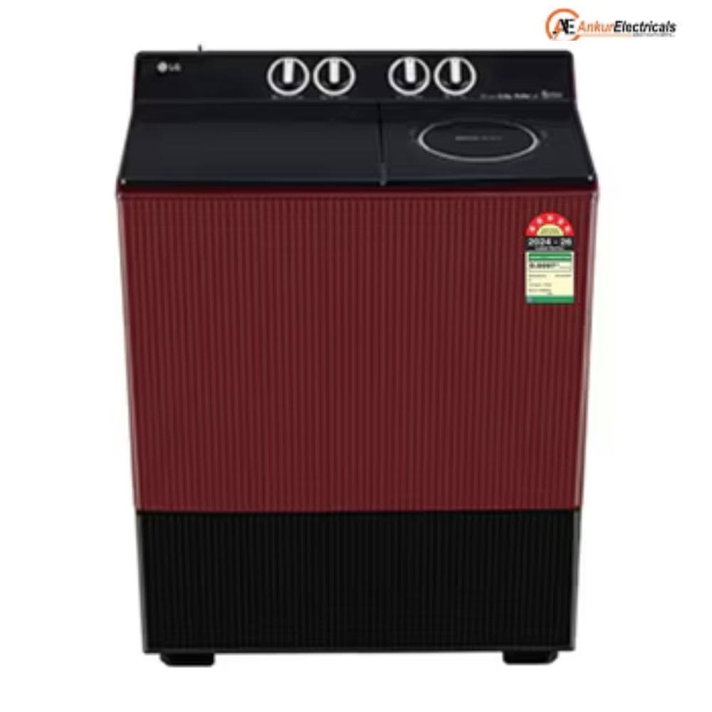LG 10 Kg 5 Star Semi-Automatic Top Load Washing Machine (PX100B3SD2Z,Burgundy)