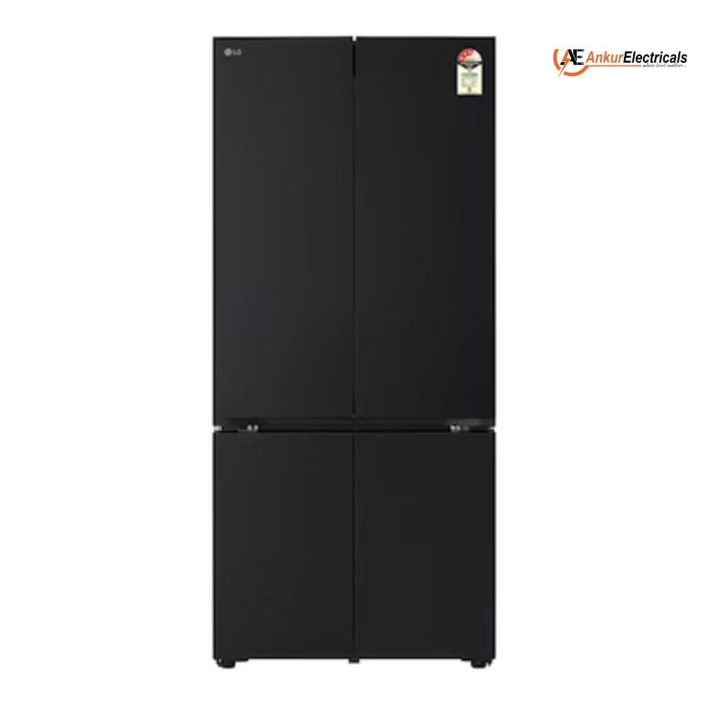 LG 610 Ltrs, Frost Free French Door Refrigerator (GV B25FFGMBBlack Glass Finish)