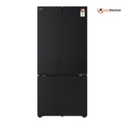 LG 610 Ltrs, Frost Free French Door Refrigerator (GV B25FFGMBBlack Glass Finish)