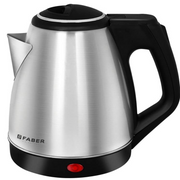 Faber FK 1.2 SS, 2200 Watts 1.2 Litres Stainless Steel Electric Kettle, SS Body Cool Touch Handle (Black)