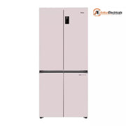 Haier 520 Ltrs, 3 Star Lumiere Frost Free Triple Inverter French Door Side by Side Refrigerator (HRB 600MP, Mauve Pink)