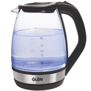 Glen Glass 9012N, 2000 Watts 1.7 Litres Electric Transparent Kettle (Transparent and Black)