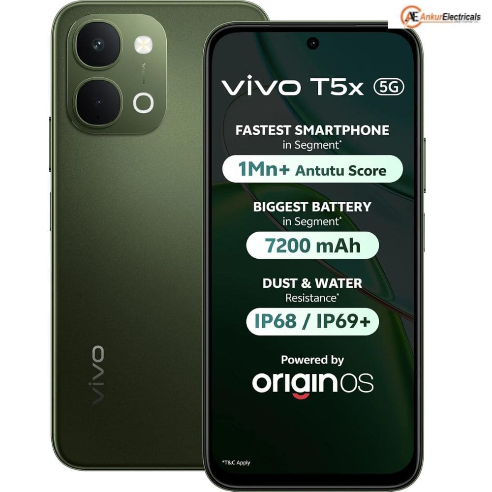 Vivo T5x 5G 8/256G, Powerful 5G with Camera Control Android Phone (Available in Multi Colour)