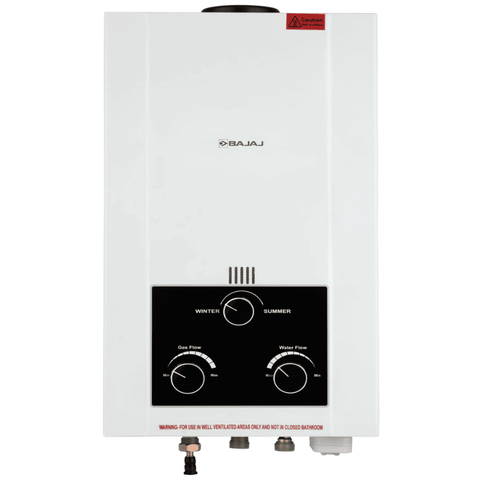 Bajaj 5 Ltrs Instant Gas Water Heater Water Heater Geyser (MAJESTY DUETTO ECO (LPG) White)