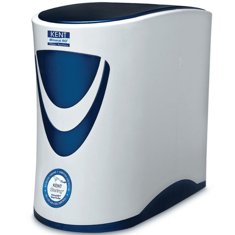 Kent Sterling Plus, 6 Ltrs Storage RO+UV+UF+TDS Cont. Under The Sink RO Water Purifier, White & Blue