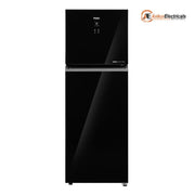 Haier 358 Ltrs, 2 Star Frost Free Double Door Refrigerator (HRF 4082PLKGA P, Black Glass)