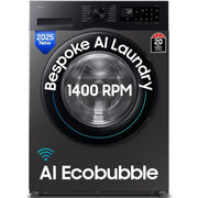 Samsung 9 Kg 5 Star Fully-Automatic Front Load Washing machine (WW90DG5U24AB,Black)