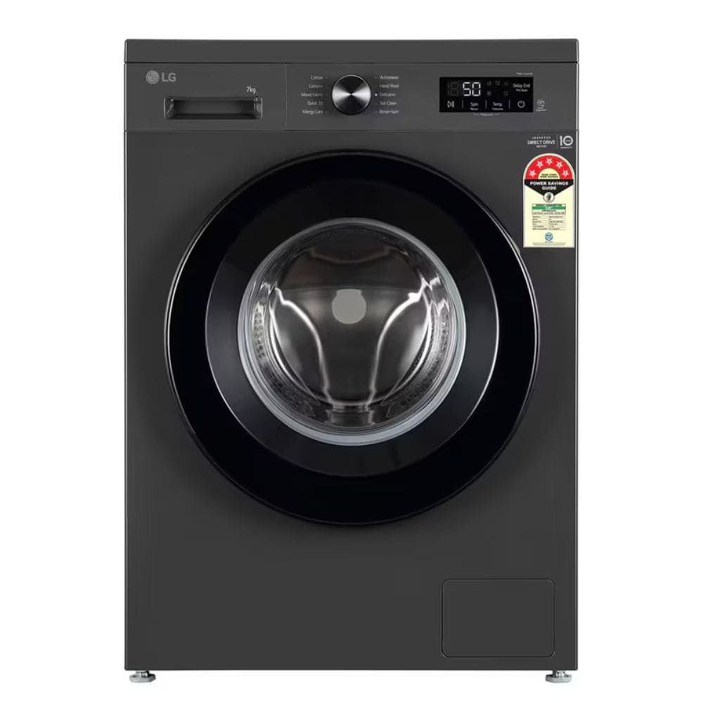 LG 7 Kg 5 Star Fully-Automatic Front Load Washing machine (FHB1207Z2M,Black)