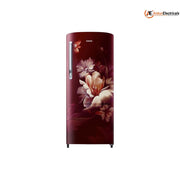Samsung 183 Ltrs, 3 Star Digital Inverter, Direct Cool Single Door Refrigerator (RR20H2723RZN Midnight Blossom Red)