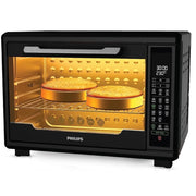 Philips 2000 Watts 55 Litres Digital Oven Toaster Grill, with Opti Temp Technology (HD6977/00, Black)