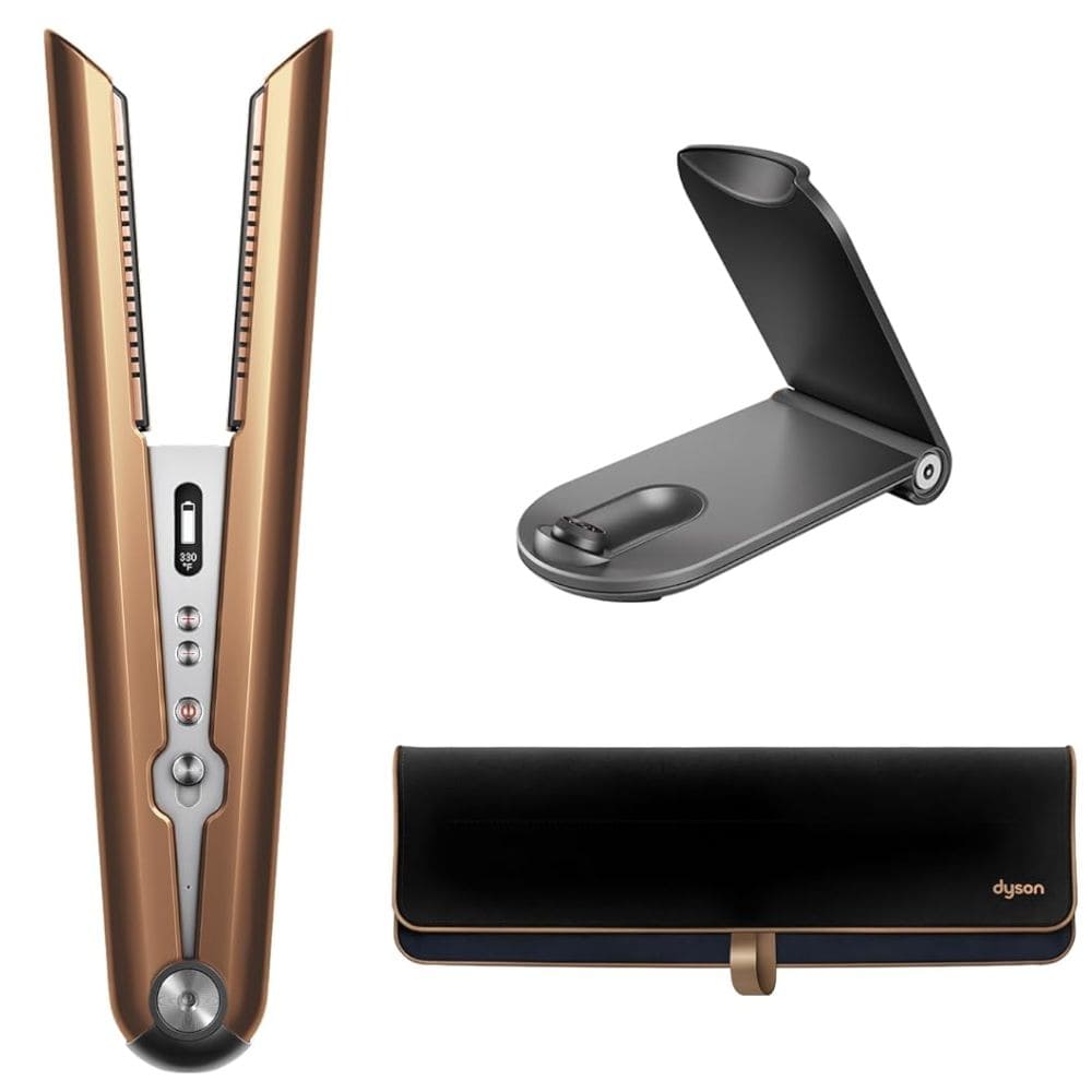 Dyson 413114-01 Airstrait Corrale Cord-Free Hair Straightener (Bright Copper & Nickel)
