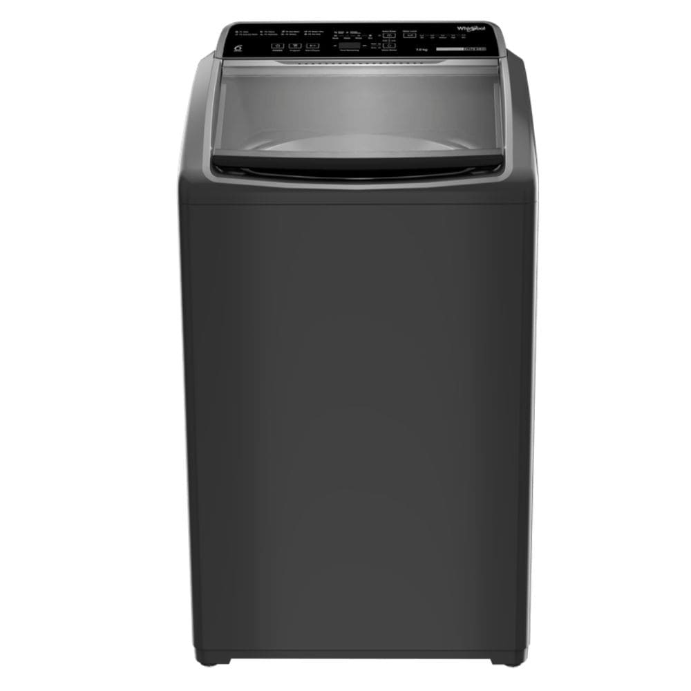 Whirlpool 7 Kg 5 Star Fully-Automatic Top Load Washing machine (WHITEMAGIC ELITE7 GREY 10Yr, Grey)