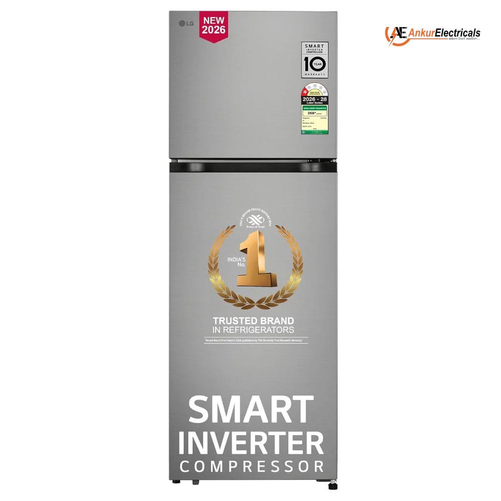 LG 251 Ltrs Smart Inverter Frost Free Double Door Refrigerator (GLT2516WWPZ | Shiny Steel)