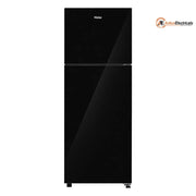 Haier 240 Ltrs, 2 Star Frost Free Double Door Top Mount Refrigerator (HRF 2902EKGA P, Black Glass)