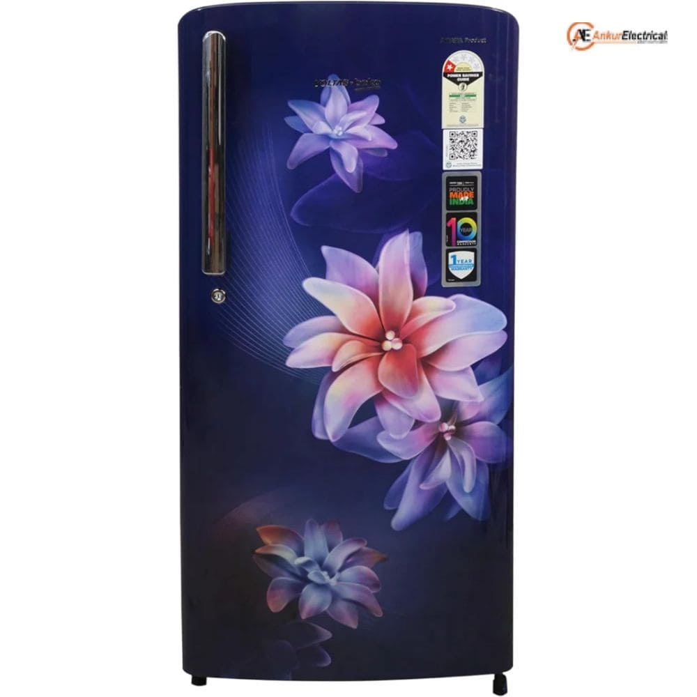 Voltas Beko 175 Ltrs, 2 Star Direct Cool Single Door Refrigerator (RDC208D1, Blue)