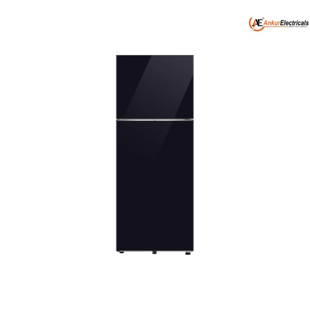 Samsung 467 Ltrs, 2 Star Convertible 5 in 1 Digital Inverter Frost Free Double Door Refrigerator (RT80H51C2BHL, Glass Finish, Clean Black)