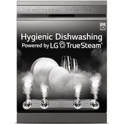 LG  14 Place Setting Free Standing Dishwasher with TrueSteam, QuadWash Easy Rack Plus (DFB424FP,Silver)