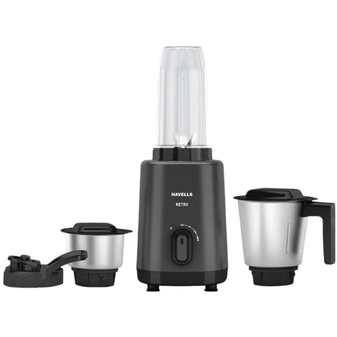 Philips MG RETRO Nutri, 1000 Watt 3 Jars Mixer Grinder (Black)